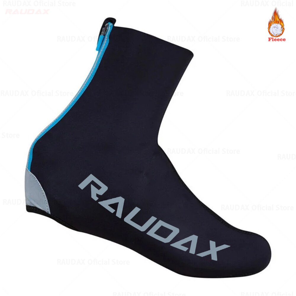 2023 Raudax Winter Fleece Zip Cycling Shoe Cover Sport Man MTB Bike Shoes Cover Bicycle Overshoes Cubre Ciclismo Men Shoe Cover