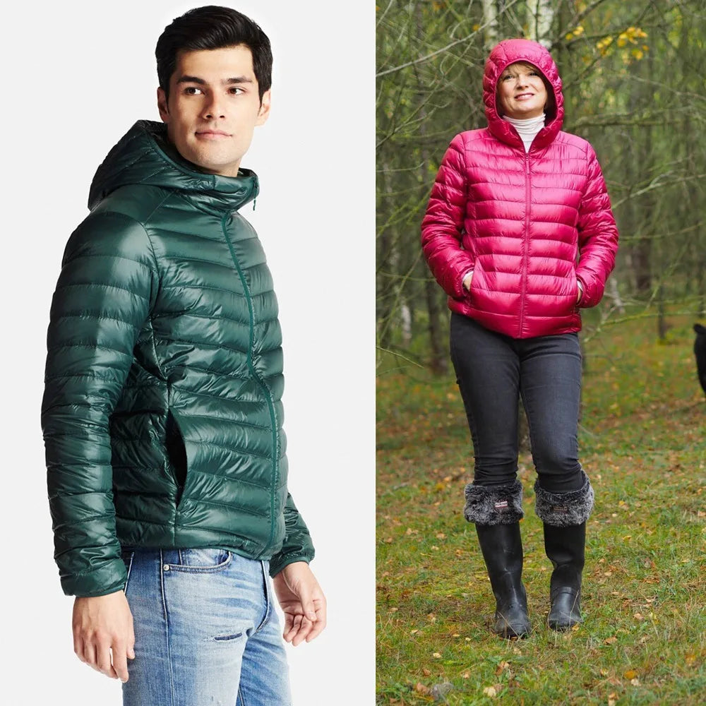 Männlicher Daunen mantel hoher Qualität Komfort lässig Mode atmungsaktiv einfarbig halten warm weiße Ente Herren Daunen jacke plus Größe M-5XL