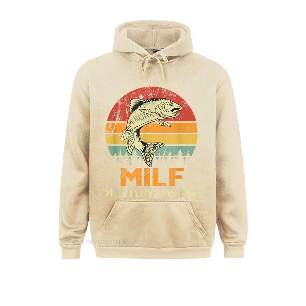 Milf Man I Love Fishing Funny Fish Vintage Outfit Hoodie Novelty Personalized Hoodies Funky Sportswears Men Sweatshirts