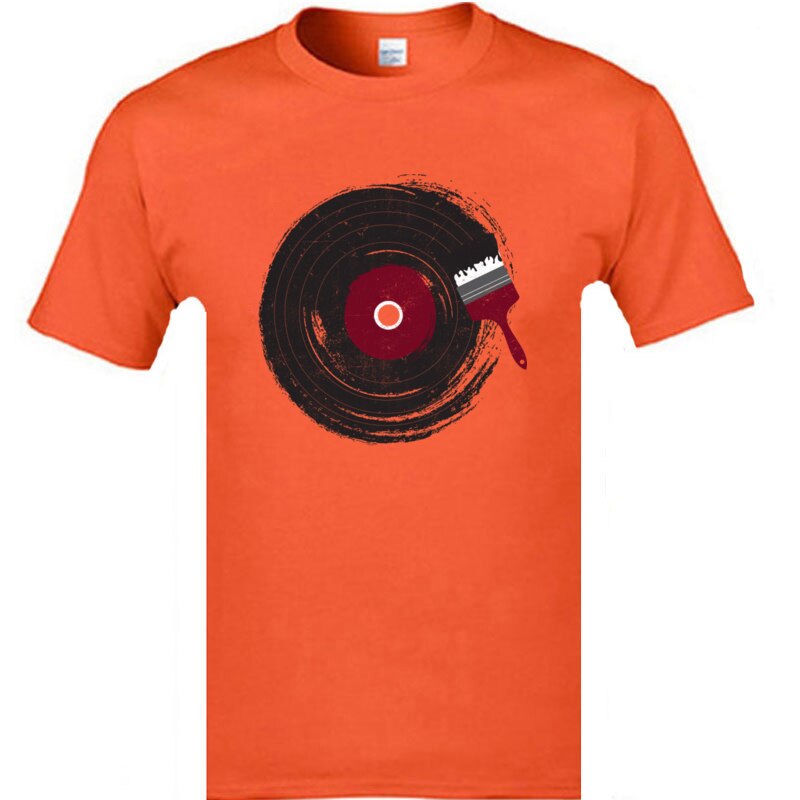 Disk Disc Retro Music Tshirts For Men Cassette Tape Love Classical Rock Young Fashion T Shirt Print 100% Cotton Tshirts Camisa