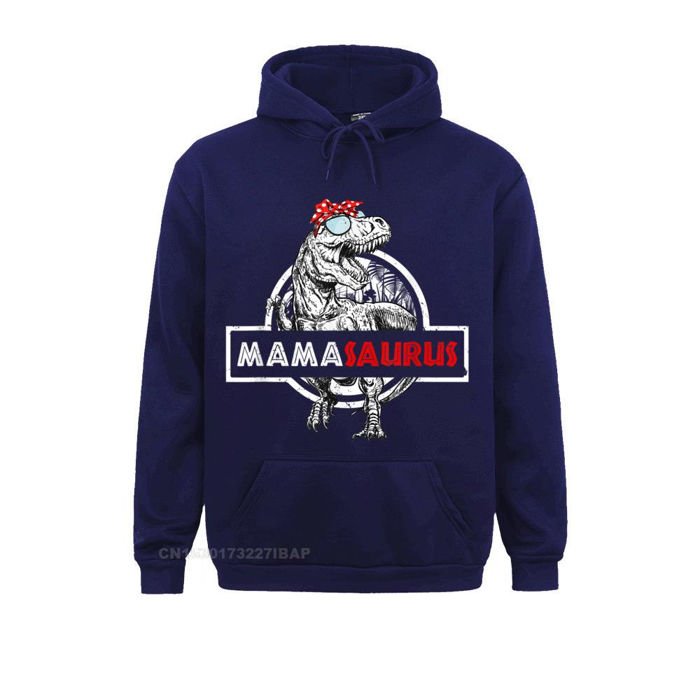 Mamasaurus T Rex Dinosaur Funny Mama Saurus Family Matching Hooded Pullover New Hoodies Sweatshirts For Men Printing Hoods