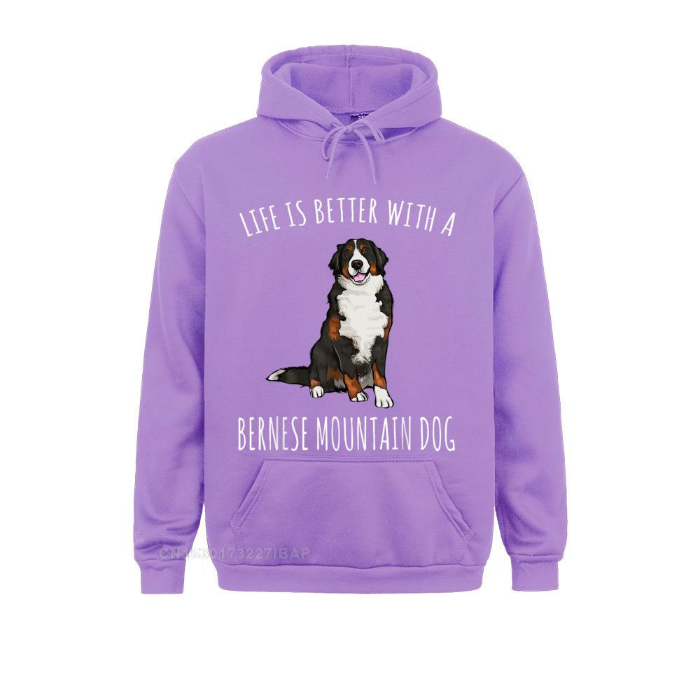 Life Is Better With A Bernese Mountain Dog Lover Hoodie Hoodies Clothes Oversized Hip Hop Long Sleeve Women Sweatshirts Geek