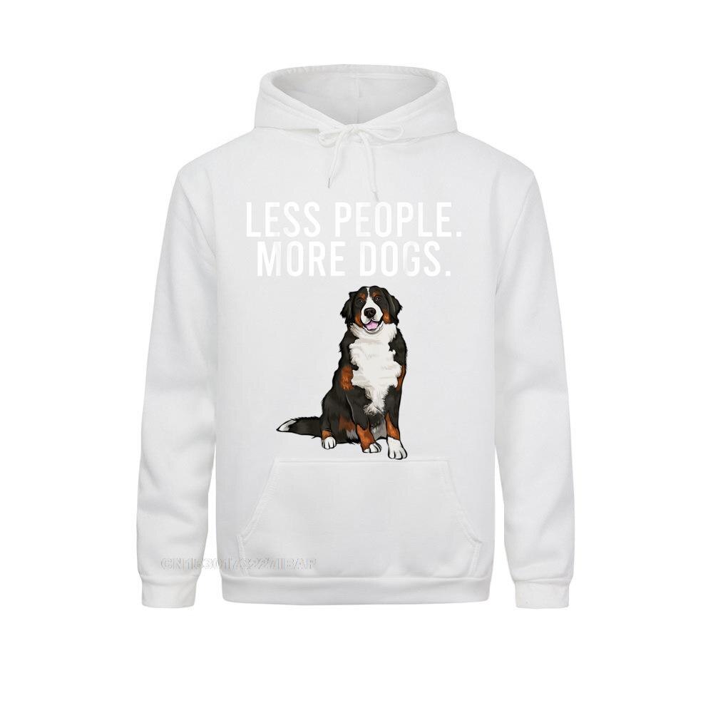 Less People More Dogs Bernese Mountain Dog Funny Introvert Hooded Pullover For Boys Design Hoodies Newest Outdoor Clothes