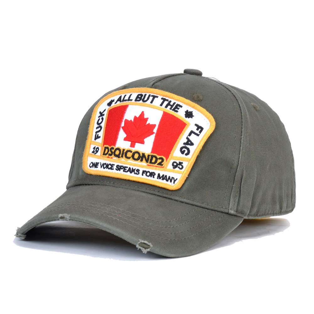 DSQICOND2 Cotton Maple Leaf Baseball Caps DSQ2 Letters High Quality Cap Men Women Customer Design Hat Trucker Snapback Dad Hats