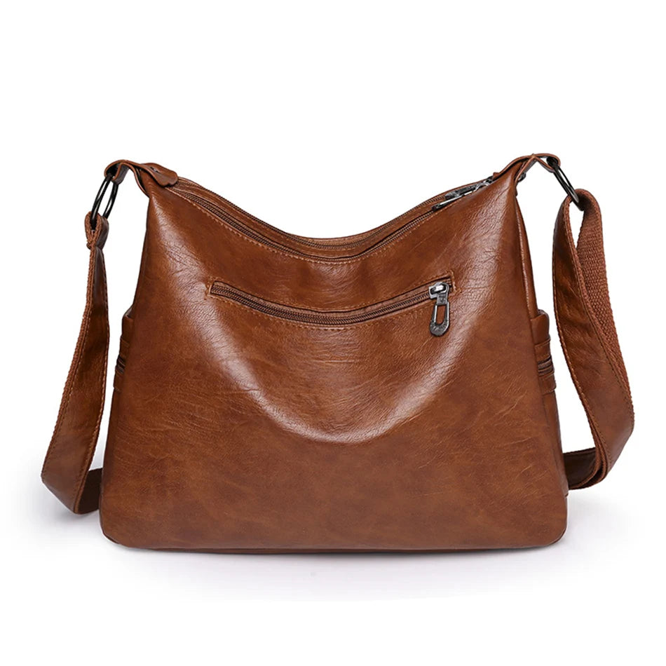 Luxus Pu Leder Messenger Tasche Vintage Frauen Hand Tasche Große Kapazität Casual Hobo Handtasche Geldbörse Weibliche Crossbody Schulter Taschen