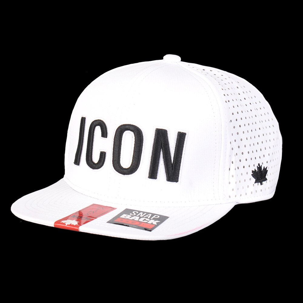 DSQ2 High Quality Embroidery ICON Letters Men Mesh flat brim hat Women Hat Casual Cap Hip Hop Cap Snapback Caps Bone Dad Hat