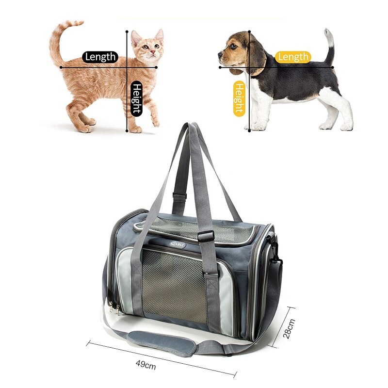 Breathable Cat Dog Carrier Bag Pet Transport Backpack Small Dogs Carrier Travel Carrying Bags Cat For Traveling Foldable Handbag