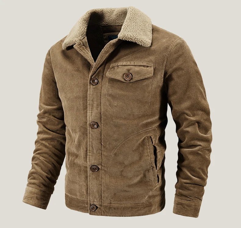 Winter Herren Cord jacke 6xl verdicken Lamm Kaschmir Baumwolle gepolsterte Kleidung Herren bekleidung übergroße Freizeit jacke Mäntel a2f1852