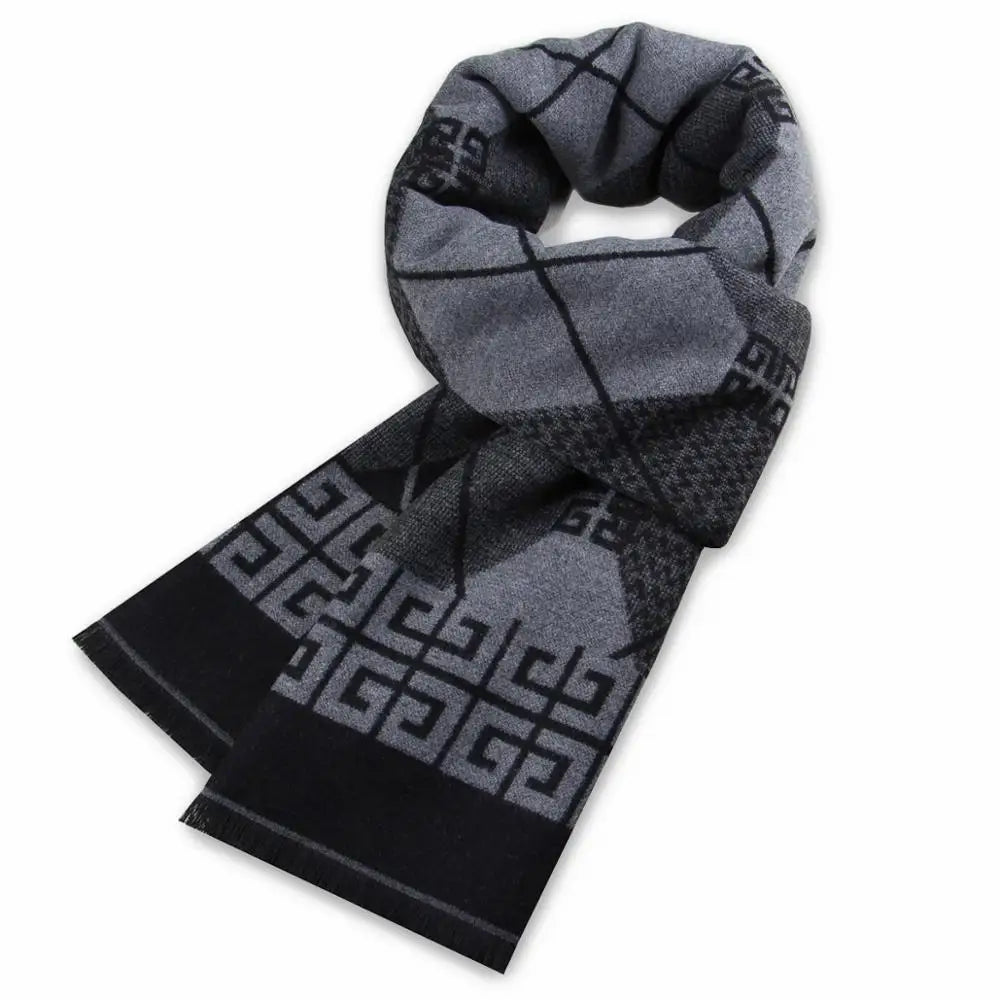 Neueste Luxus Marke Herbst Winter Warme Kaschmir Plaid Design Quasten Langen Schal Mann Verdicken Wrap Schal Damen Wolle Pashmina