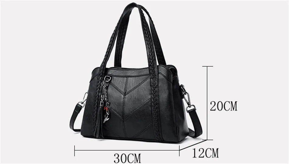 Sac A Main Weiches Leder Luxus Handtaschen Frauen Taschen Designer Damen Handtasche Hohe Qualität Quaste Umhängetaschen Für Frauen Tote Tasche