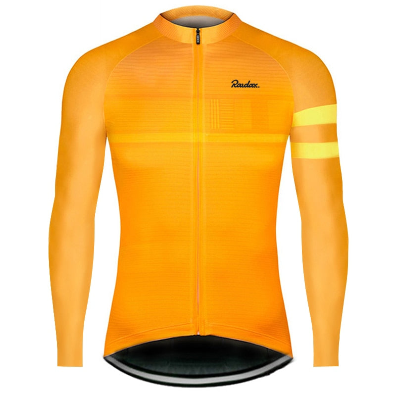 2023 Raudax Cycling Jerseys Man Long Sleeve Cycling Shirts Bicycle Cycling Clothing Kit Mtb Bike Wear Triathlon Maillot Ciclismo