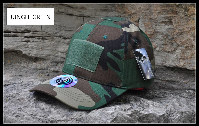 HAN WILD Outdoor Camouflage Adjustable Cap Mesh Tactical Military Army Airsoft Fishing Hunting Hiking Basketball Snapback Hat