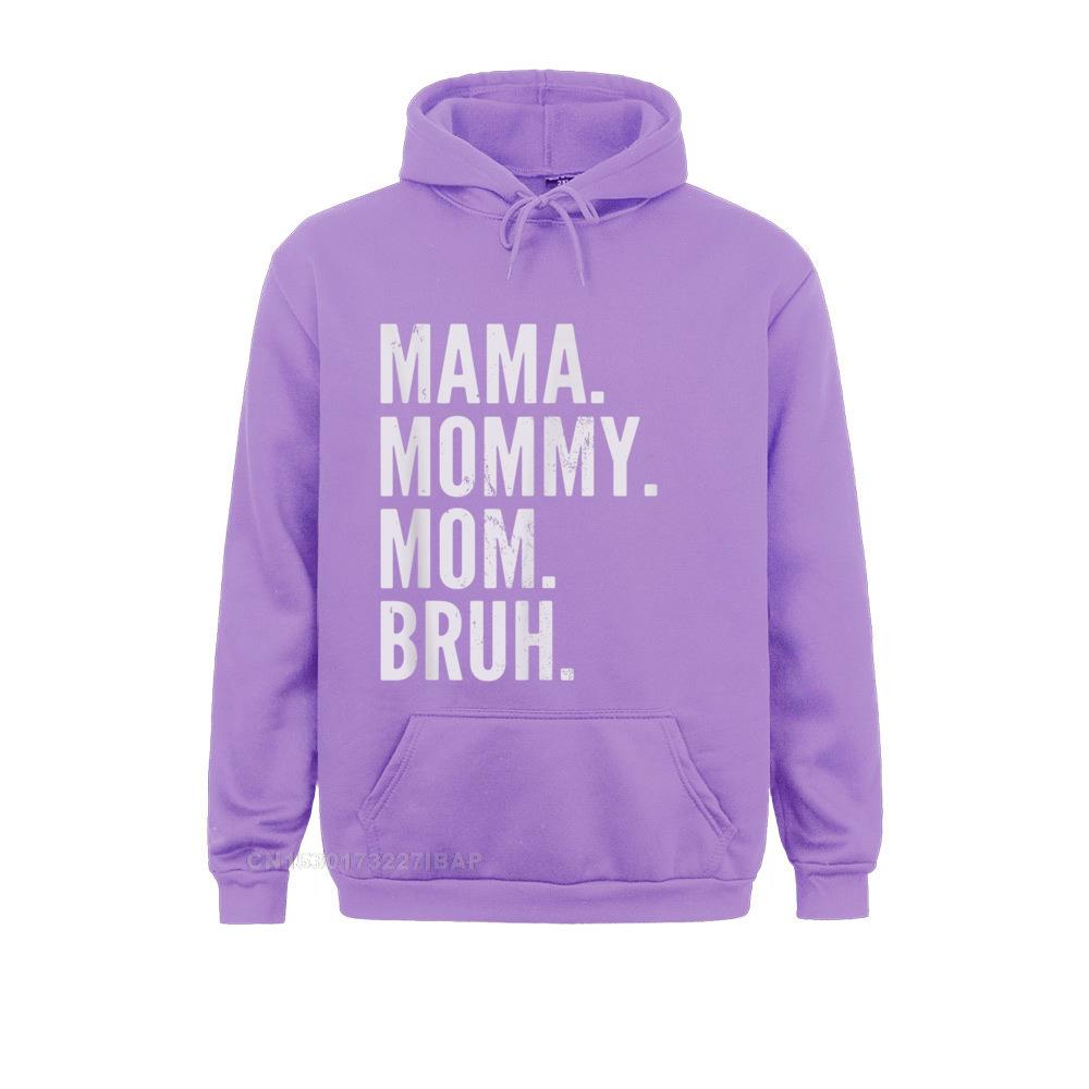 Mama Mommy Mom Bruh Light T-Shirt Sweatshirts Long Sleeve Fitness On Sale Men Labor Day Hoodies Leisure Hoods