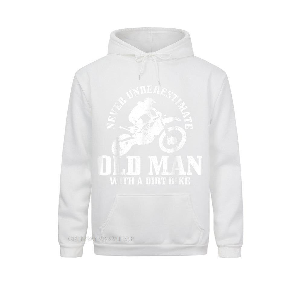 Mens Never Underestimate An Old Man With Bike Motocross Student Hoodies Family Summer Autumn Sweatshirts 3D Printed Graphic