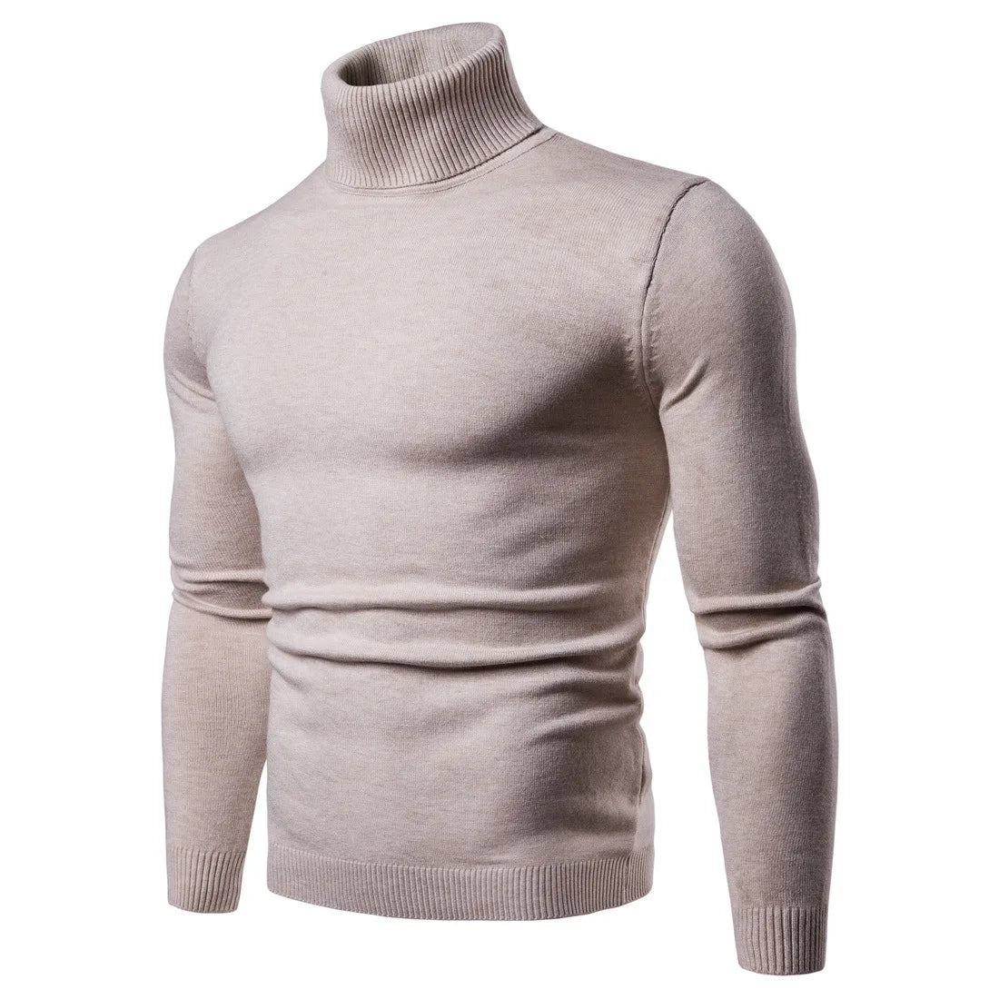 FAVOCENT Winter Warm Rollkragen Pullover Männer Fashion Solid Strick Herren Pullover Casual Männlichen Doppel Kragen Slim Fit Pullover