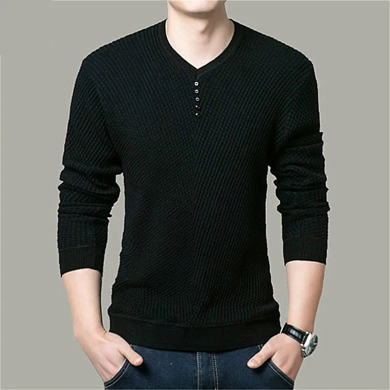 Heißer Verkauf Einfarbig Pullover Männer V-ausschnitt Männer Pullover Casual Langarm Marke Herren Pullover Hohe Qualität Wolle Kaschmir pullover