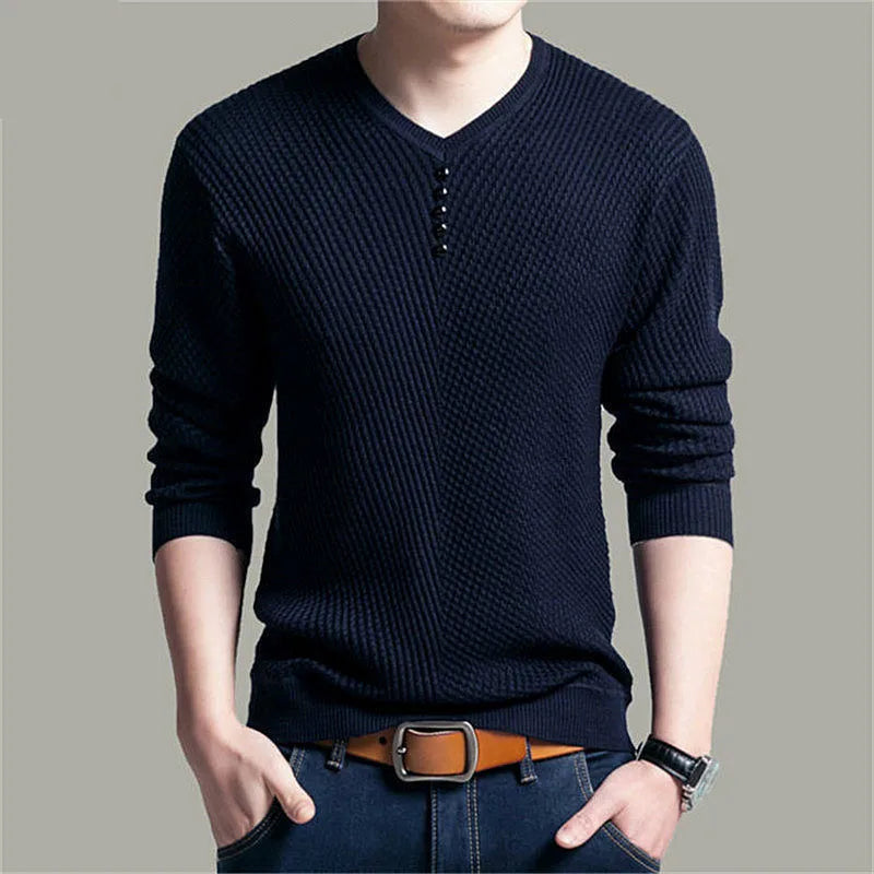 Heißer Verkauf Einfarbig Pullover Männer V-ausschnitt Männer Pullover Casual Langarm Marke Herren Pullover Hohe Qualität Wolle Kaschmir pullover