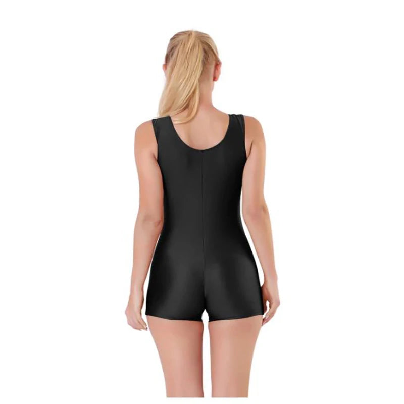 Speerise Adult Women Sleeveless Bodysuit Playsuit Summer Tank Biketard Gymnastic Unitard One Piece Jumpsuit for Dance