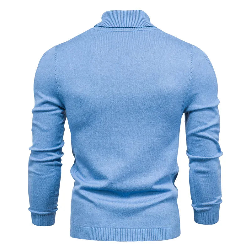 Neue Qualität Winter Herren-Pullover Casual Rollkragen Dicken Pullover Einfarbig Warme Slim Fit Rollkragen Pullover Pullover Männer