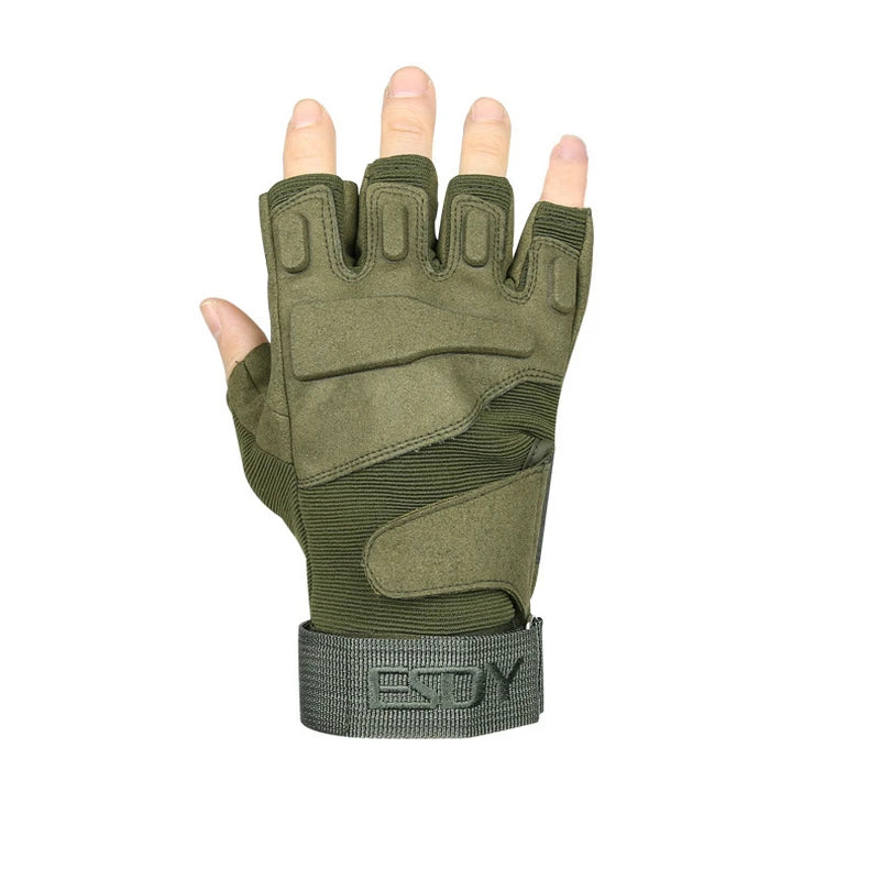 High Quality Tactical Gloves Brand Hight Quality Slip Resistant Sports Half Finger Gloves Fitness Camping Riding Gloves AE302