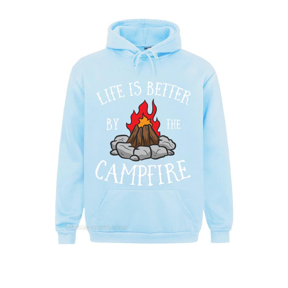 Life Is Better By The Campfire Scouts Camping Campfire Pullover Hoodie Fitness Hoodies For Women Printing Sportswears Cheap