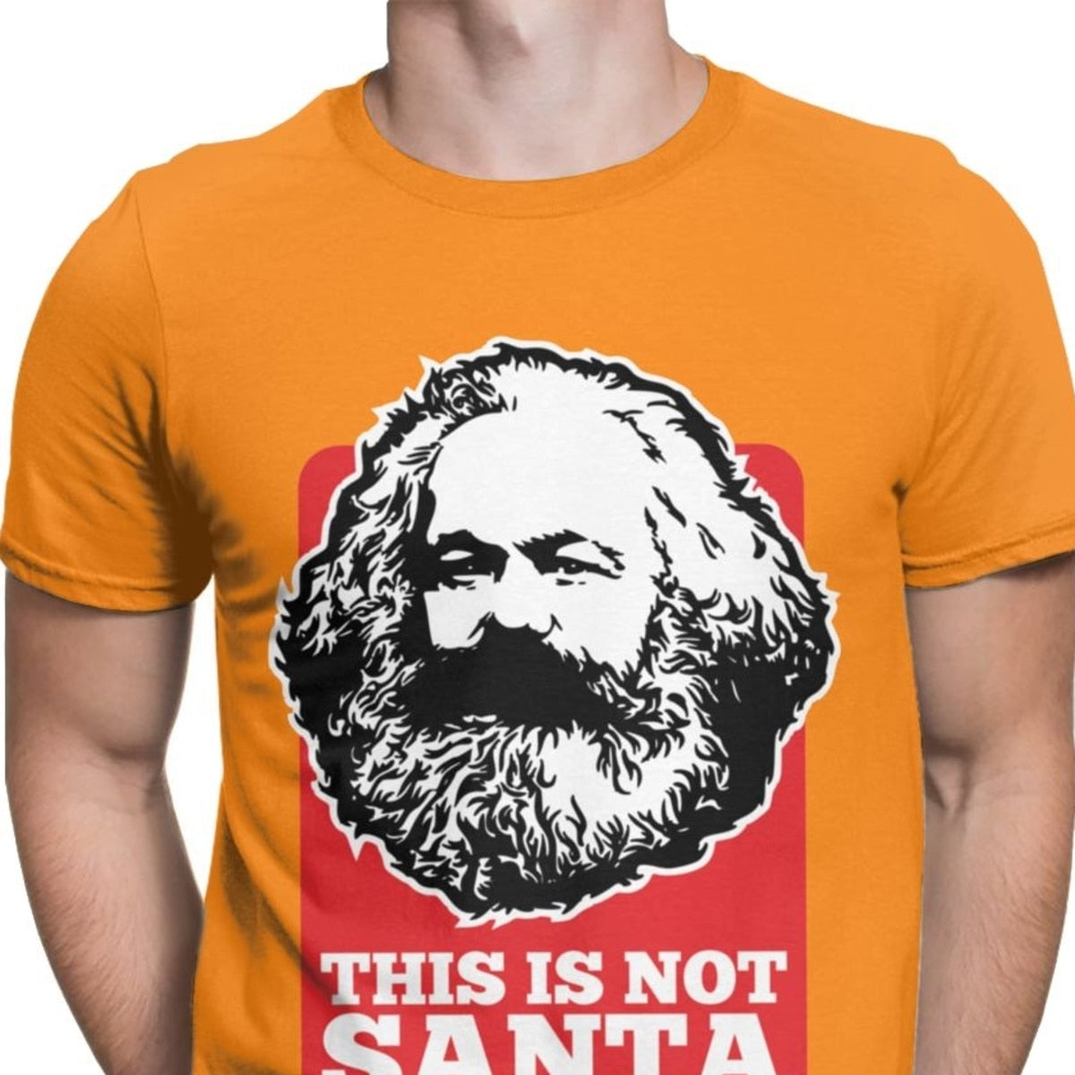 Novelty This Is Not Santa This Is Karl T Shirts for Men T Shirts Harajuku  Communism Marxism Socialism Christmas