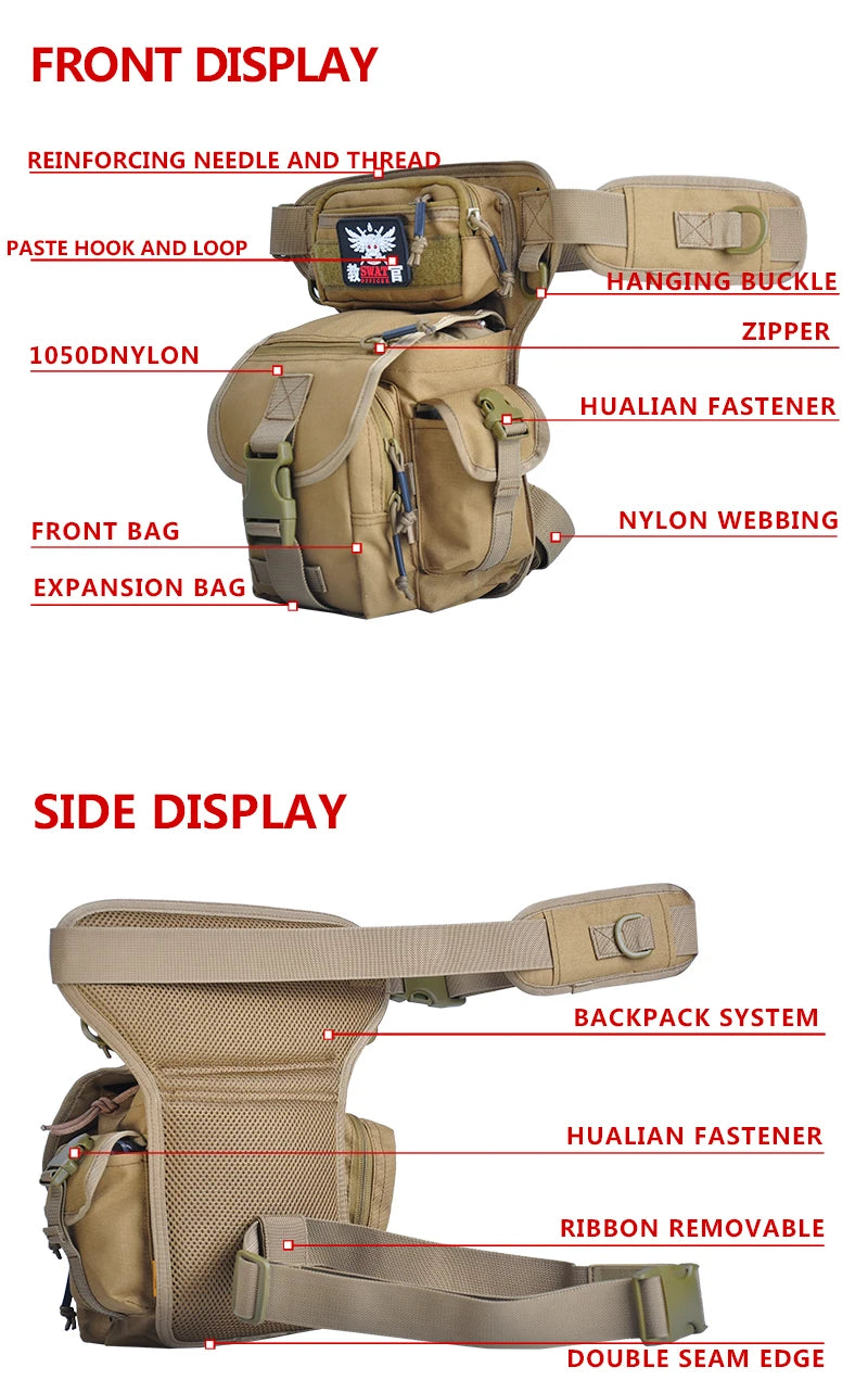 Military Tactical Leg Bag