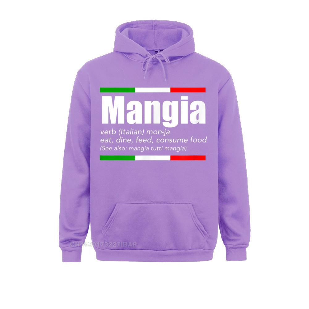 Mangia Italian Slang Funny Sayings TShirt Italy Humor Shirt Sweatshirts Fashionable Cool Women&#39;s Hoodies Hip Hop Sportswears