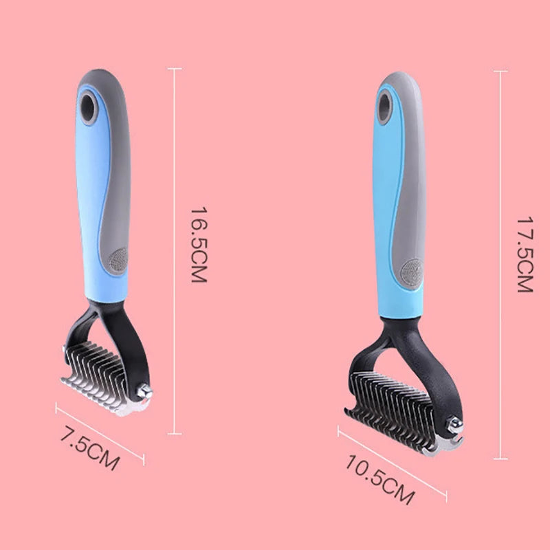 dog brush double-sided hair removal comb and hair removal tool used to remove mats and tangles the best pet grooming brush