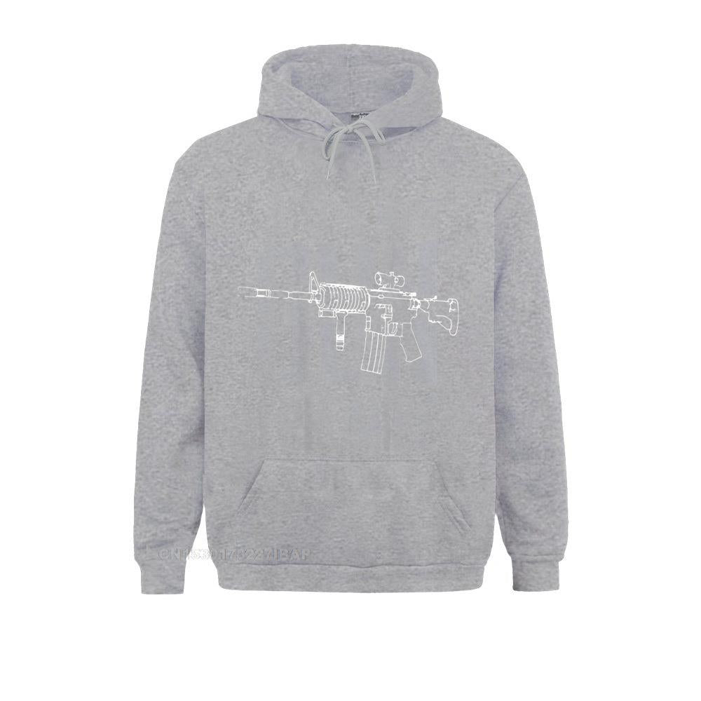 Just One More Gun I Promise (On Back) Hoodie Youthful Sweatshirts For Men Hoodies Casual Clothes Long Sleeve Hot Sale