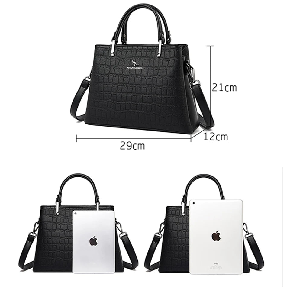 Echte Marke Shopper Frauen Handtasche 2024 Weibliche Crossbody Schulter Handtasche Luxus Designer Damen Messenger Hohe Qualität Sac