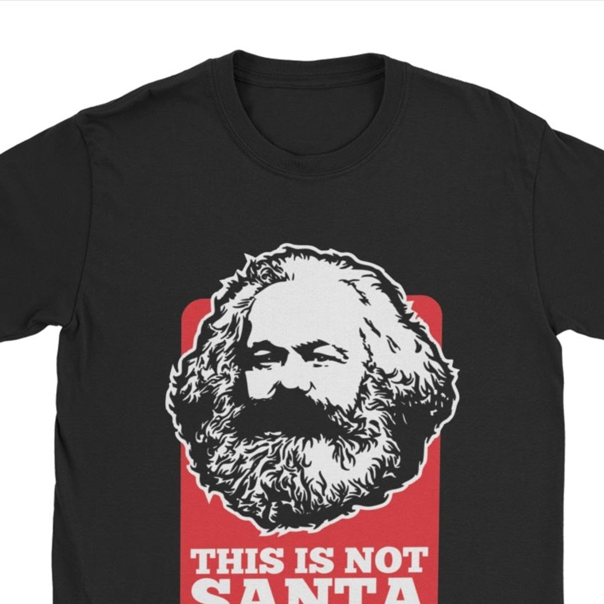 Novelty This Is Not Santa This Is Karl T Shirts for Men T Shirts Harajuku  Communism Marxism Socialism Christmas