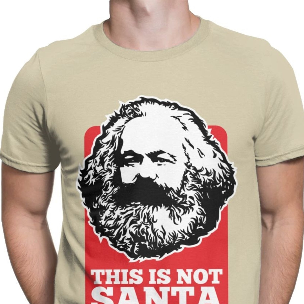 Novelty This Is Not Santa This Is Karl T Shirts for Men T Shirts Harajuku  Communism Marxism Socialism Christmas