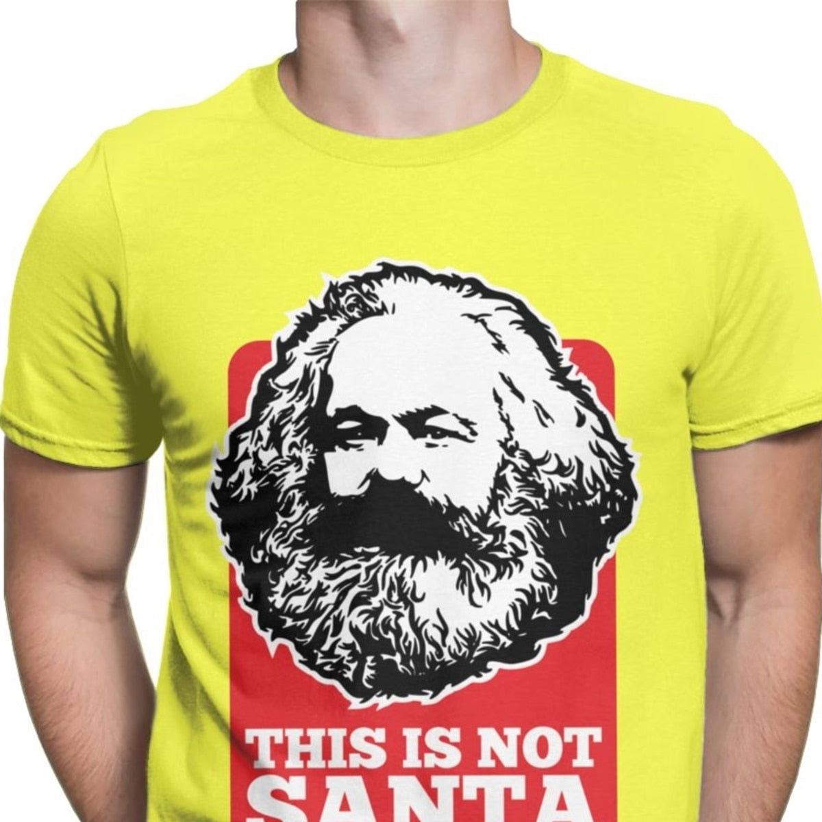 Novelty This Is Not Santa This Is Karl T Shirts for Men T Shirts Harajuku  Communism Marxism Socialism Christmas