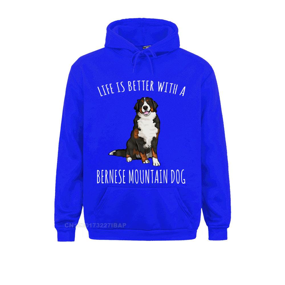 Life Is Better With A Bernese Mountain Dog Lover Hoodie Hoodies Clothes Oversized Hip Hop Long Sleeve Women Sweatshirts Geek