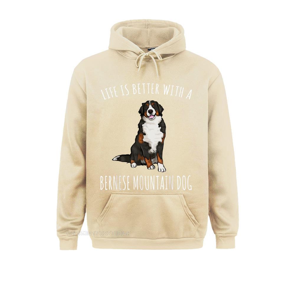 Life Is Better With A Bernese Mountain Dog Lover Hoodie Hoodies Clothes Oversized Hip Hop Long Sleeve Women Sweatshirts Geek