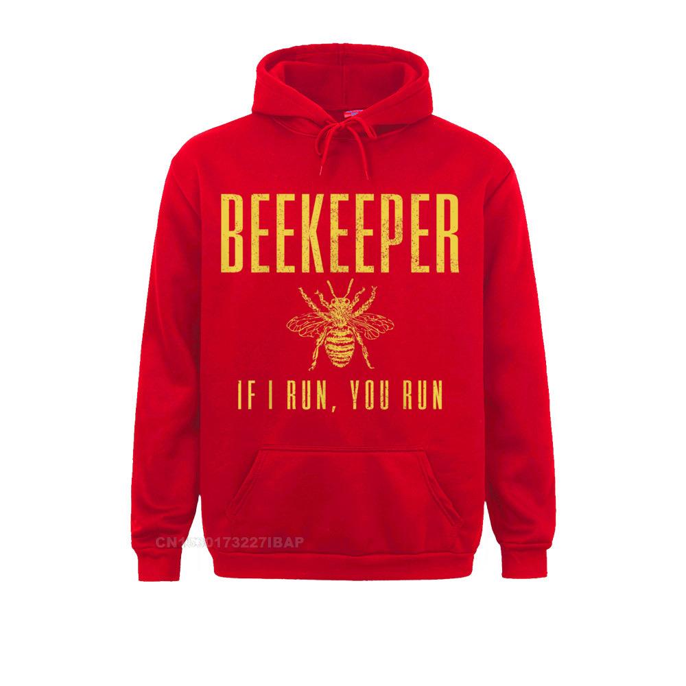 Mens Beekeeper If I Run You Run Funny Beekeeping Beekeeper Hoodie Brand Women Hoodies Family Sweatshirts Long Sleeve Clothes