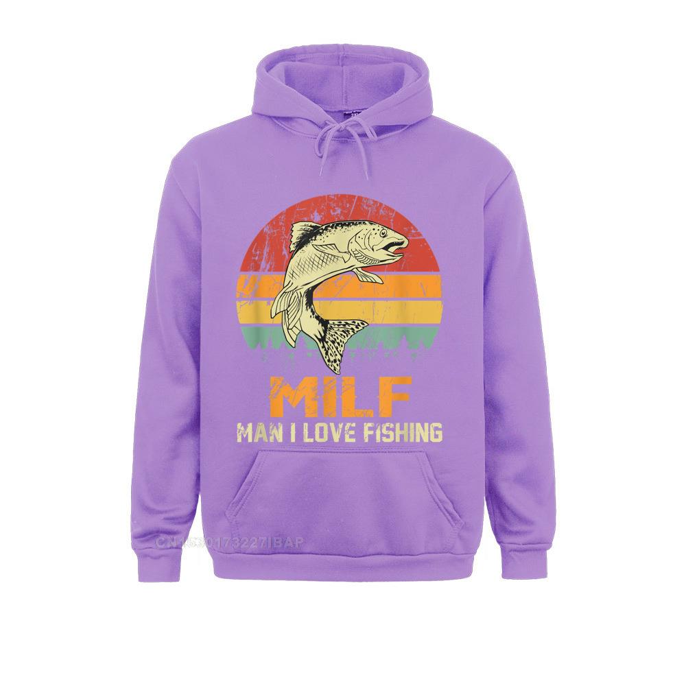 Milf Man I Love Fishing Funny Fish Vintage Outfit Hoodie Novelty Personalized Hoodies Funky Sportswears Men Sweatshirts