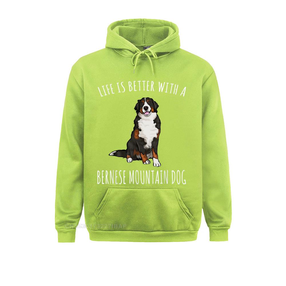 Life Is Better With A Bernese Mountain Dog Lover Hoodie Hoodies Clothes Oversized Hip Hop Long Sleeve Women Sweatshirts Geek