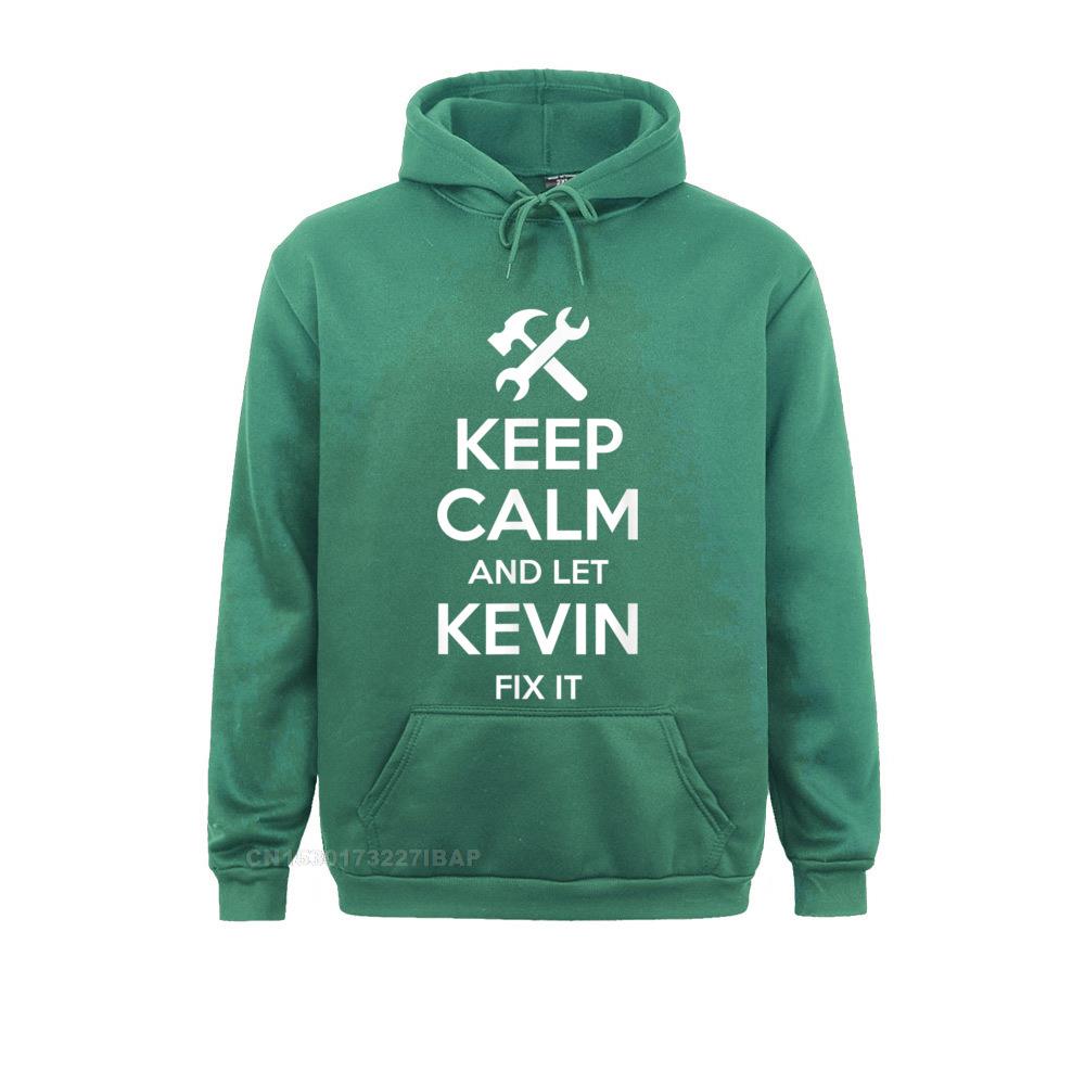 KEVIN Fix Quote Funny Birthday Personalized Name Idea Hooded Pullover Cute Male Sweatshirts Hoodies Simple Style Clothes