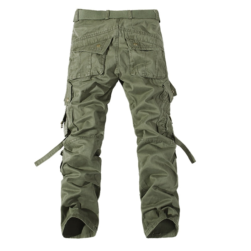 Mens Cargo Pants New Casual Combat Army Military Tactical Style Pocket Trousers Autumn Male Outdoor Climbing  Overalls Straight