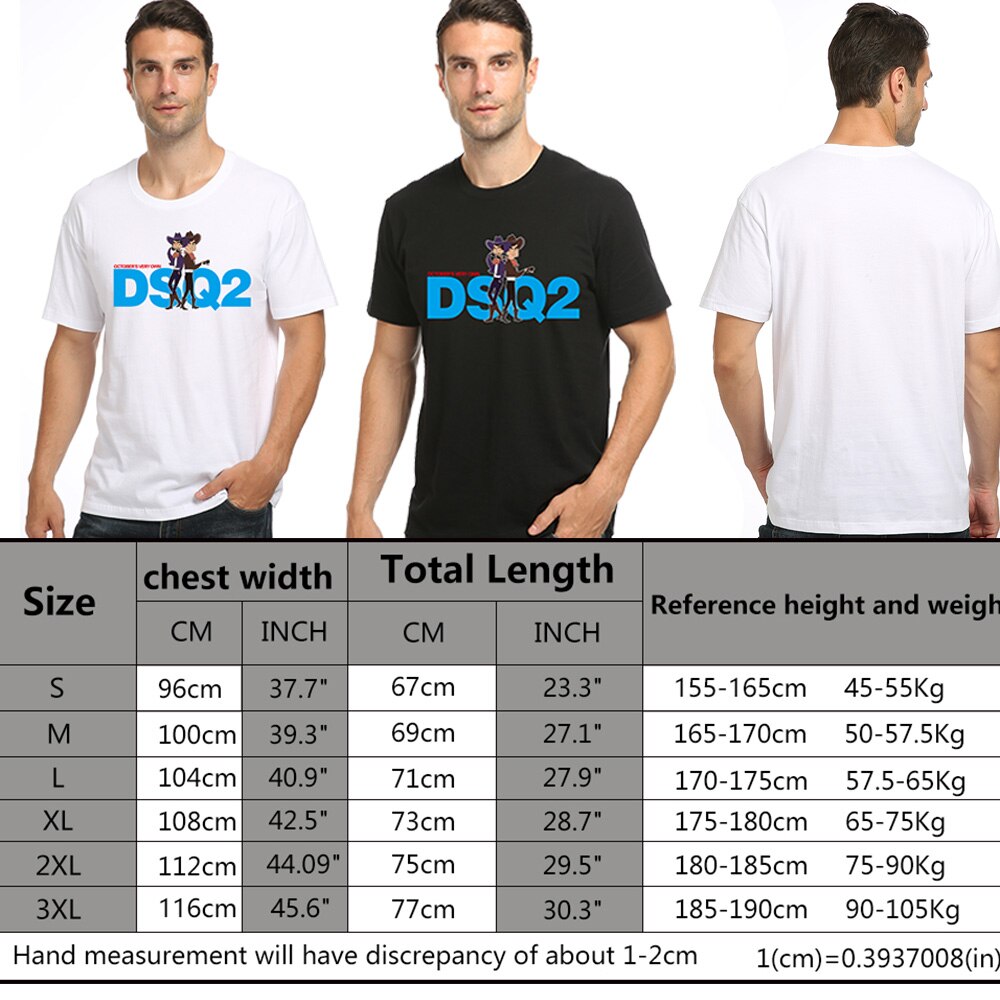 dsq2 summer 100% cotton ICON Letters Men's and Women's black T-shirt casual O-Neck T-shirt short sleeve tees T-shirt for men