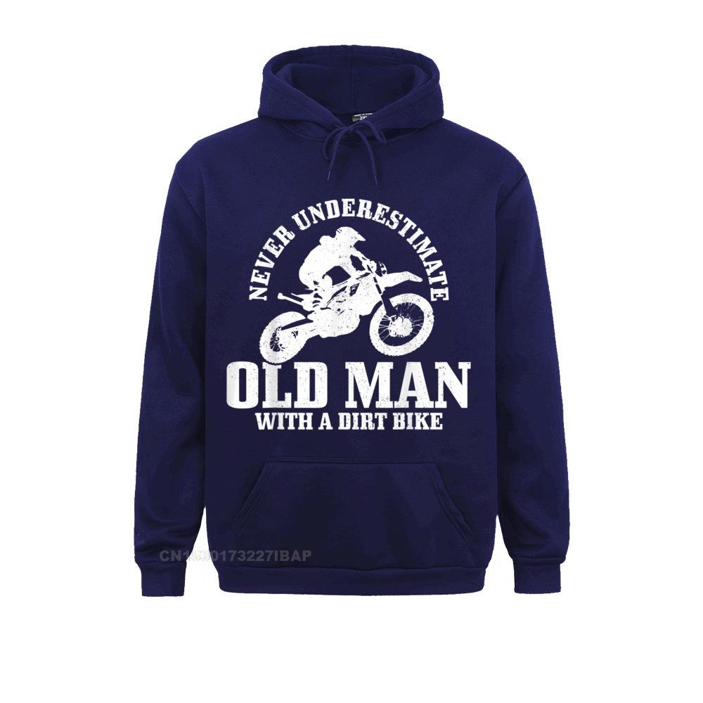 Mens Never Underestimate An Old Man With Bike Motocross Student Hoodies Family Summer Autumn Sweatshirts 3D Printed Graphic