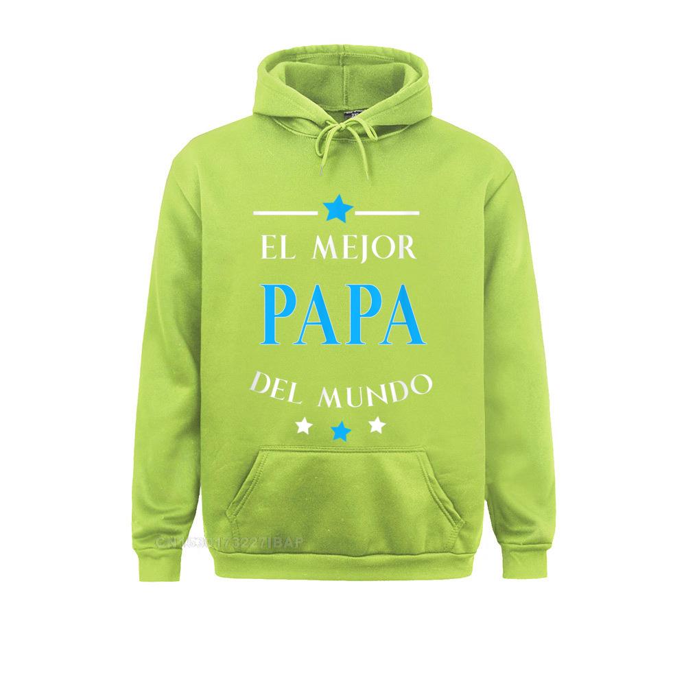 Mens El Mejor Papa Del Mundo Camisa Regalos Para Papa Shirts Newest Party Hoodies Mother Day For Male Preppy Style Sportswears