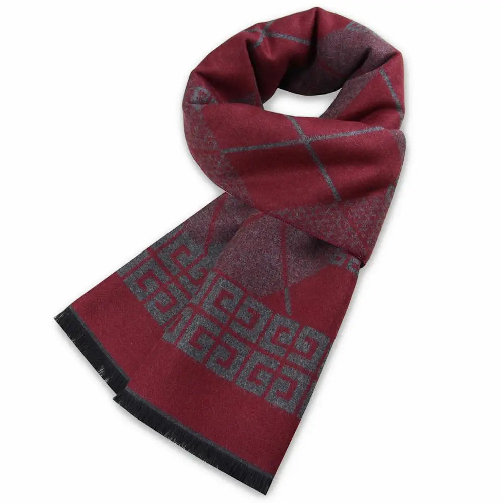 Neueste Luxus Marke Herbst Winter Warme Kaschmir Plaid Design Quasten Langen Schal Mann Verdicken Wrap Schal Damen Wolle Pashmina