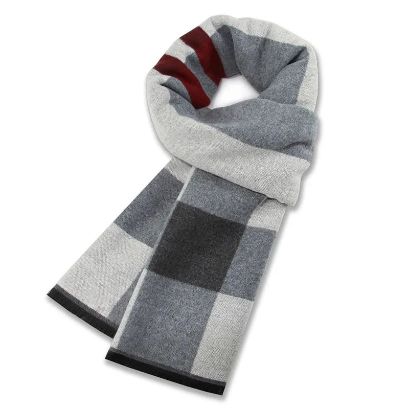 Winter Kaschmir Schal für Männer Plaid Farbe warme Pashmina Schal Kopf Wickel Quaste Schals gestrickt Männer Foulard Decke Farbe