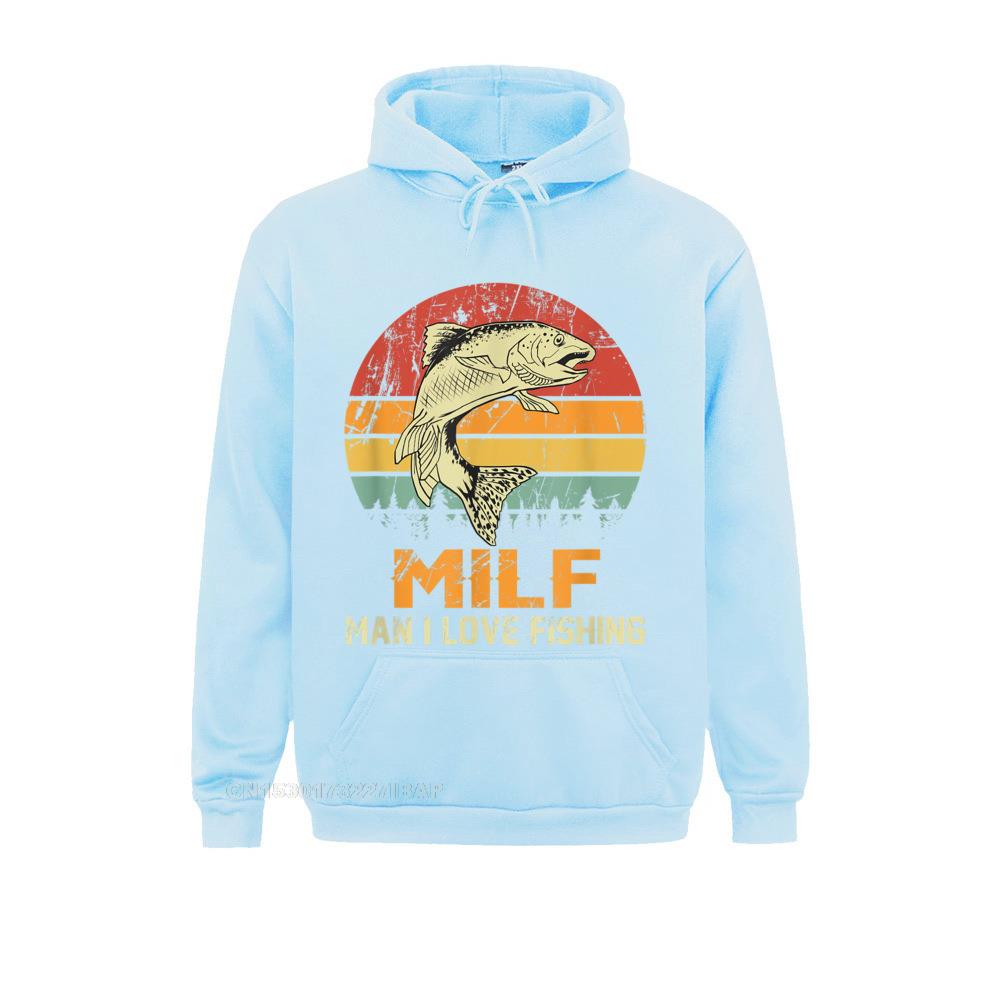 Milf Man I Love Fishing Funny Fish Vintage Outfit Hoodie Novelty Personalized Hoodies Funky Sportswears Men Sweatshirts