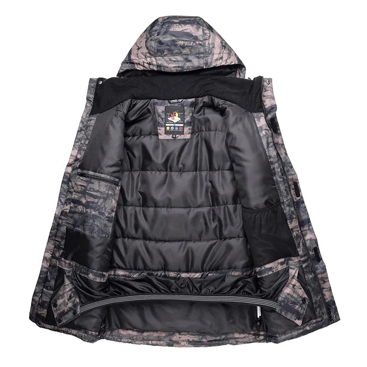 Neue Herren Camouflage Ski Anzug Wasserdicht Atmungsaktiv Snowboard Jacke Winter Schnee Hosen Anzüge Männlichen Skifahren und Snowboarden Sets