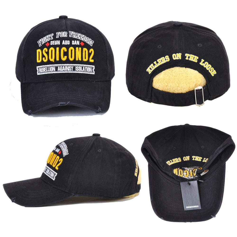 DSQ2 Baseball Caps100% Cotton ICON Letters High Quality Cap