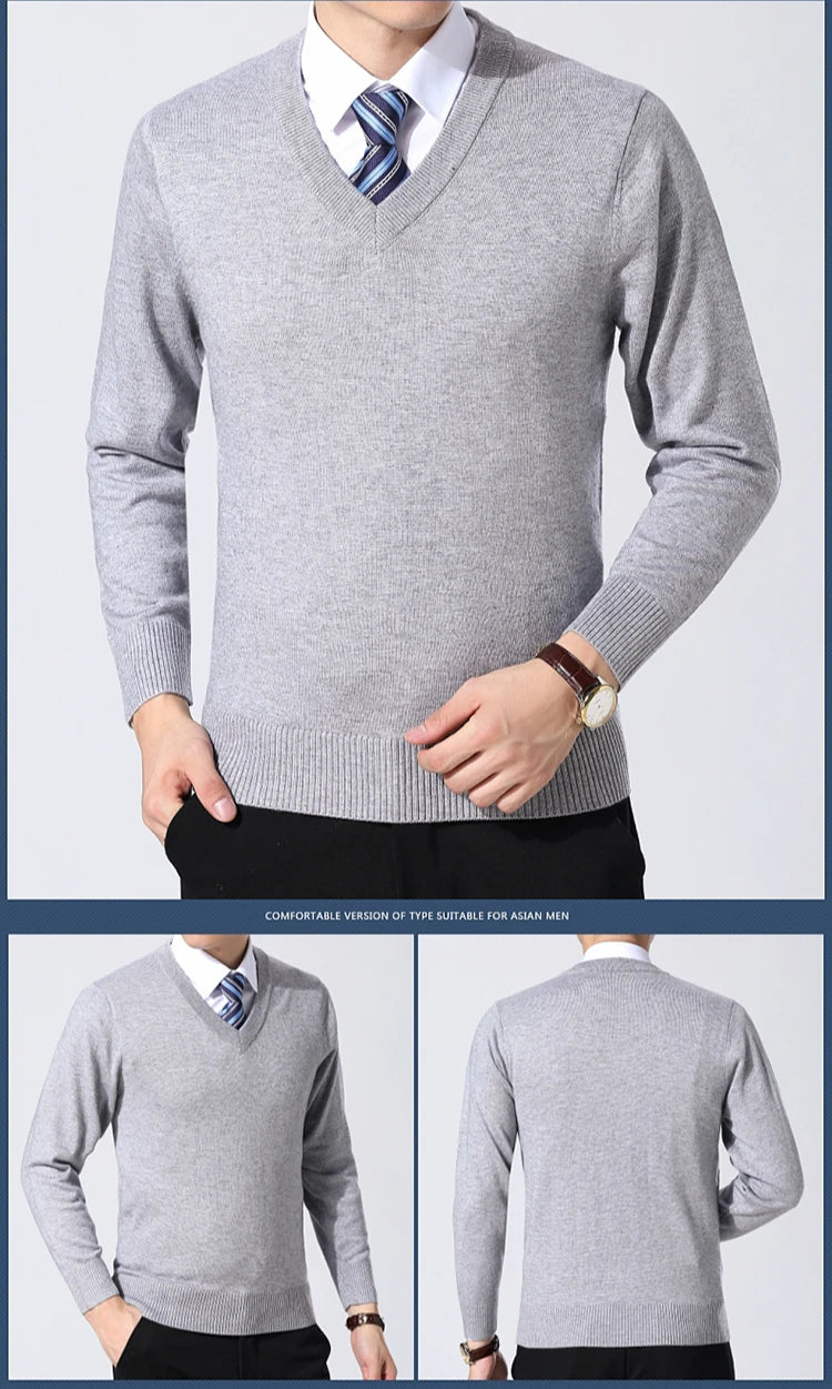 Einfarbige Strick Pullover